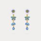 Blueberry Flower Tassel Earrings