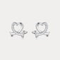 Heart Dachshund Stud Earrings