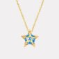Blue Spinel Pentagram Necklace