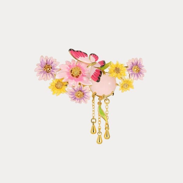 1_337d9707-3227-4d31-a6e0-d31d44c8eda2 Butterfly Love Flower Brooch