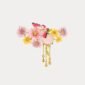 Butterfly Love Flower Brooch