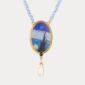 Blue Starry Night Bead Necklace
