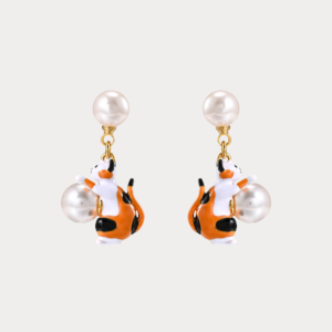 Calico Kitten Earrings