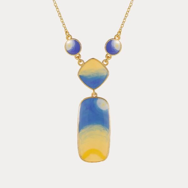 Blue Starry Night Pendant Necklace