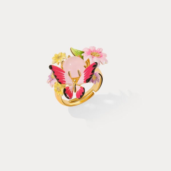6Z0A0305 Butterfly Love Flower Ring