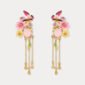 Butterfly Love Flower Tassel Earrings