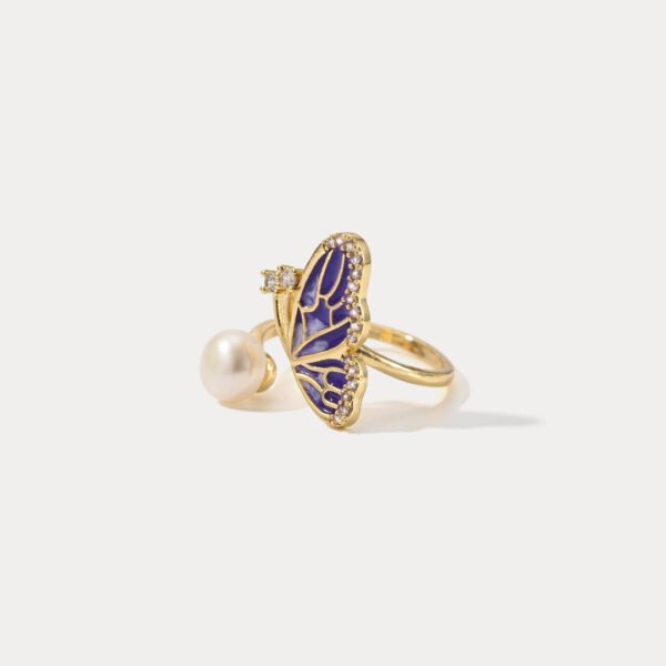 DSC7323-1 Half Butterfly Pearl Ring