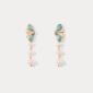Butterfly Pearl Dangling Earrings
