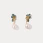 Butterfly Pearl Dangling Earrings
