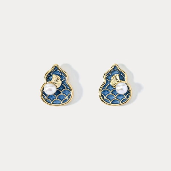 DSC_7309-1 Blue Gourd Earrings