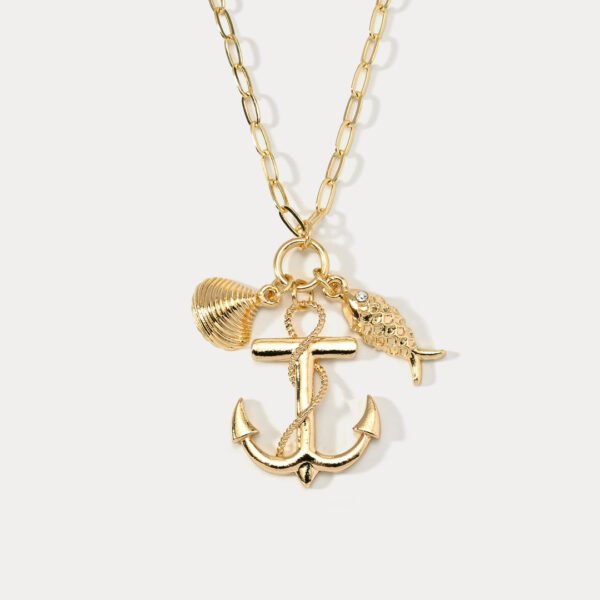 DSC_7619-1 Anchor Shell Necklace