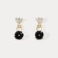 Black Flower Earrings