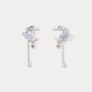 Butterfly Silver Earrings