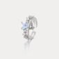 Butterfly Double-Band Silver Ring