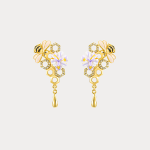 Honey Bee Drop Earrings