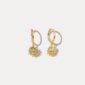 Blue Eyes Sun-Shape Drop Hoops Earrings