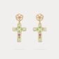 Grape Cross Earrings